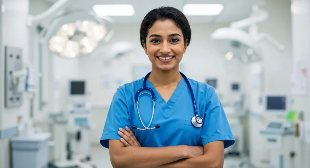nurse-standing-in-hospital-smiling