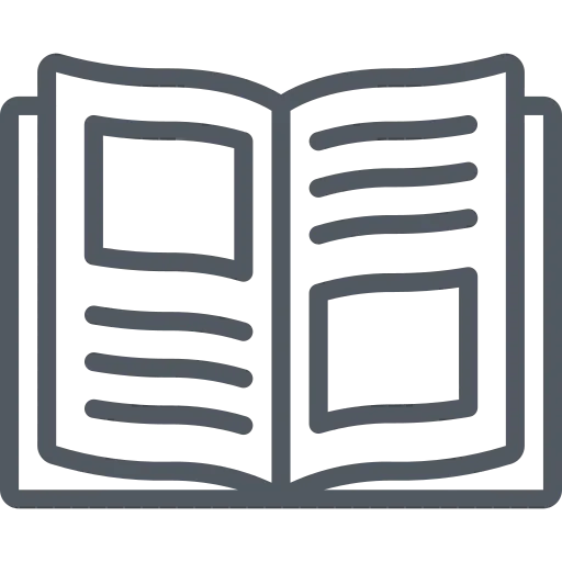 open-magazine-reading-icon
