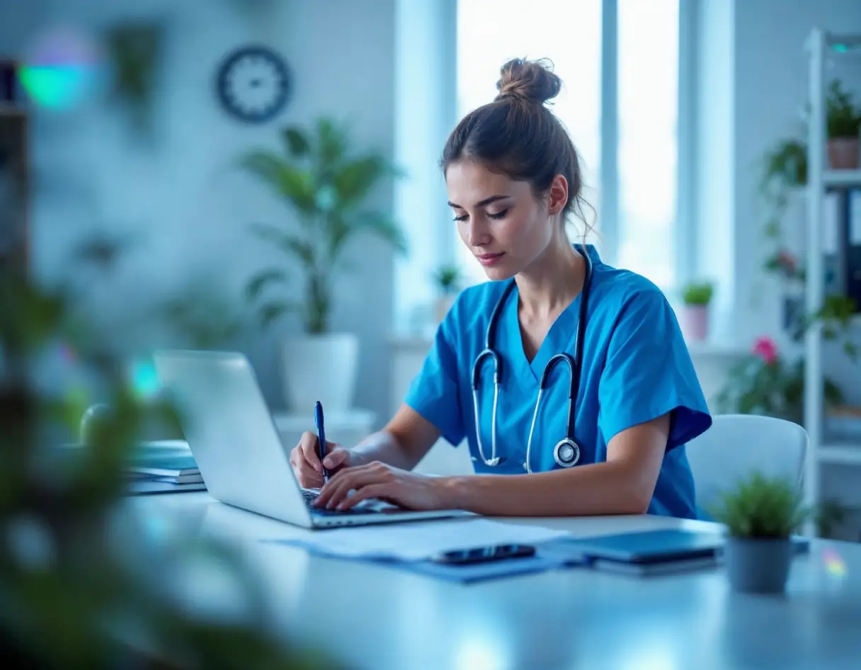 nurse-studying-for-np-course-radha-patel-np-reviews